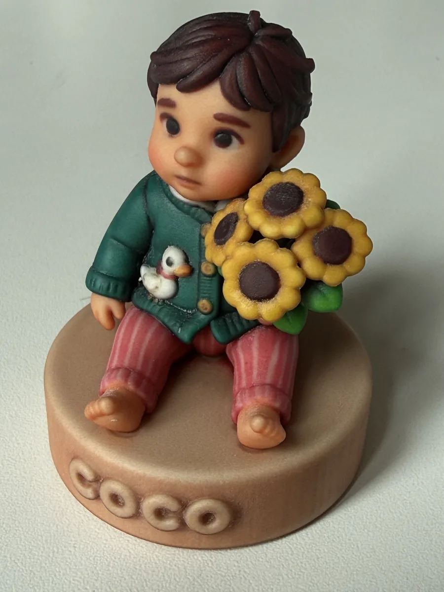 ตัวอย่างโมเดล 3D Miniu ที่ผลิตและพิมพ์จริง